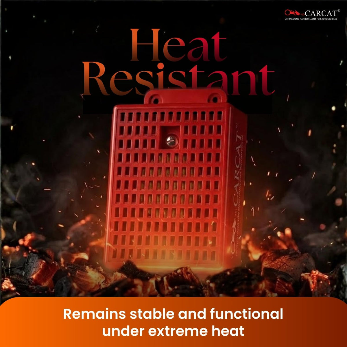 CARCAT RED - 4th Gen Ultrasound Rat Repellent System for Automobiles